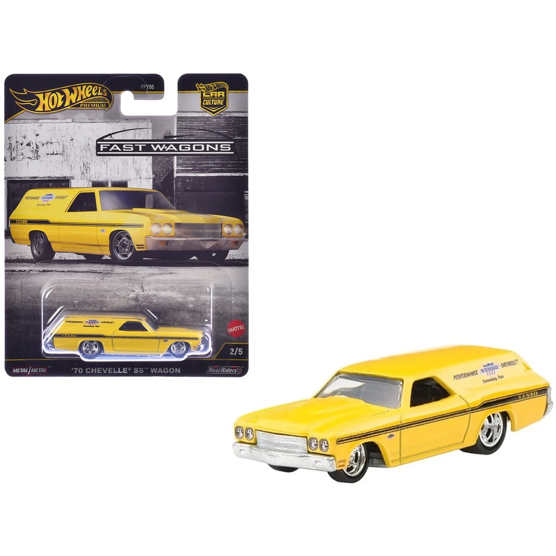 1970 Chevrolet Chevelle SS Wagon “Yenko” Yellow “Fast Wagons” Series Diecast Model Car by Hot Wheels