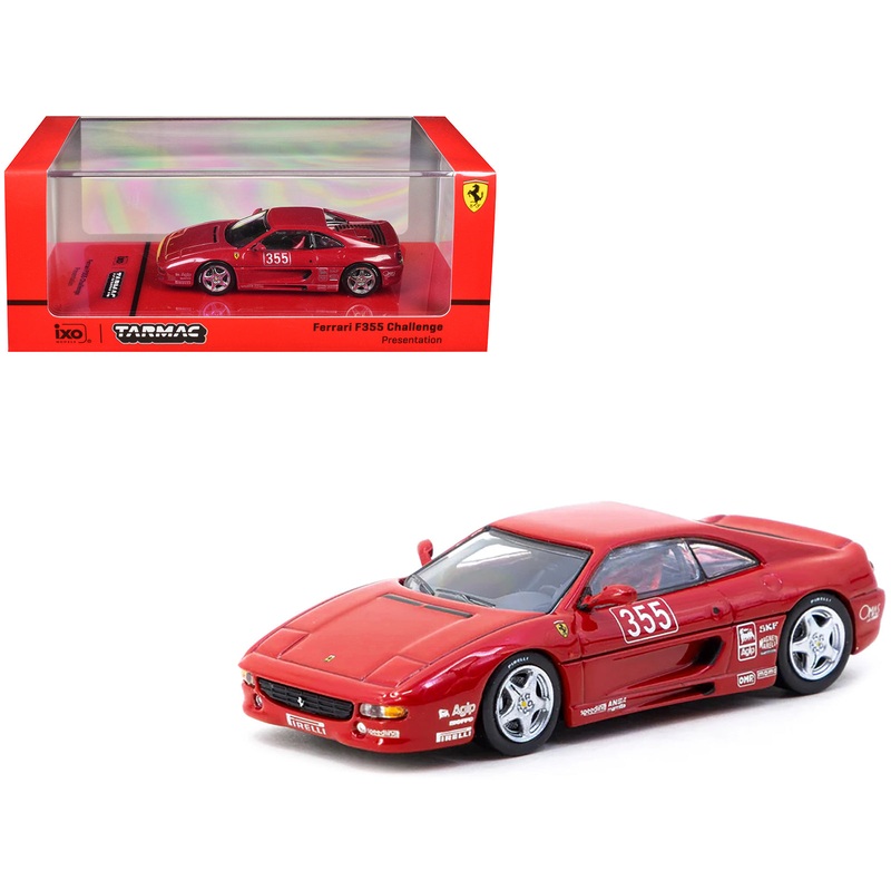 Ferrari F355 Challenge #355 “Presentation” Red “Hobby64” Series 1/64 Diecast Model by Tarmac Works