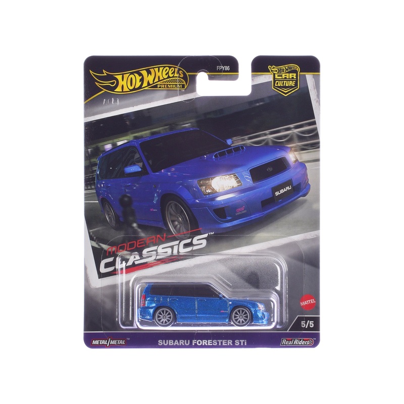 Subaru Forester STi Blue Metallic “Modern Classics” Series Diecast Model Car by Hot Wheels