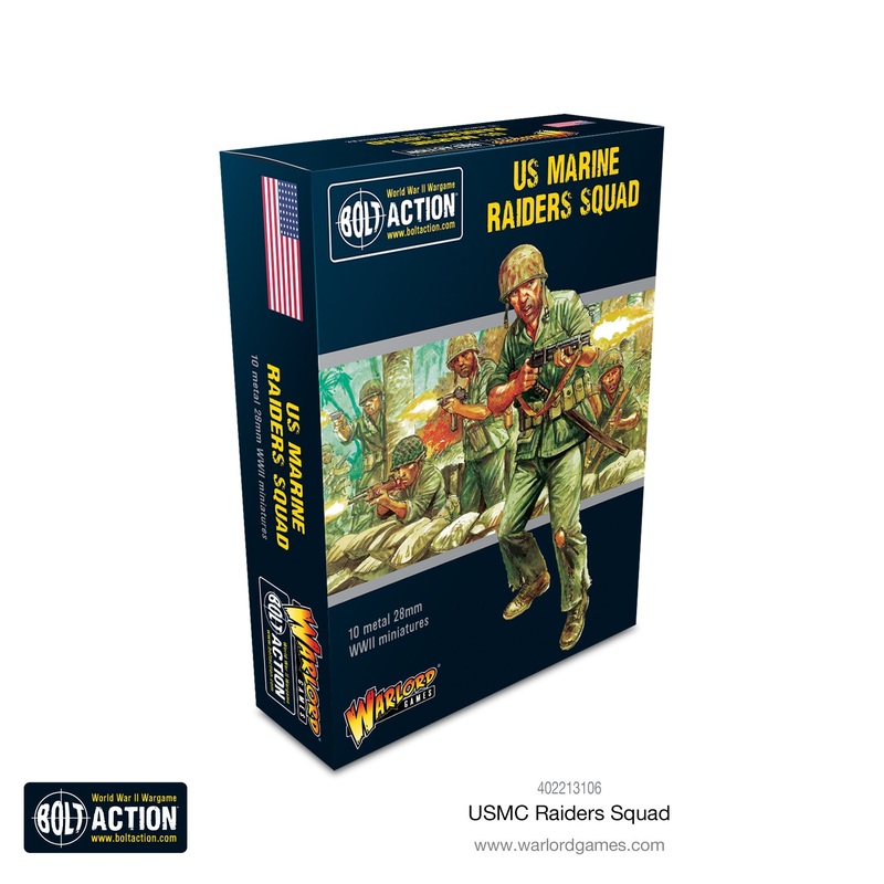 Warlord – Bolt Action: US Marine Raider Squad (Metal)