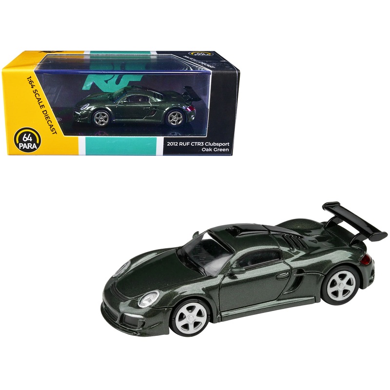 2012 RUF CTR3 Clubsport Oak Green Metallic 1/64 Diecast Model Car by Paragon Models