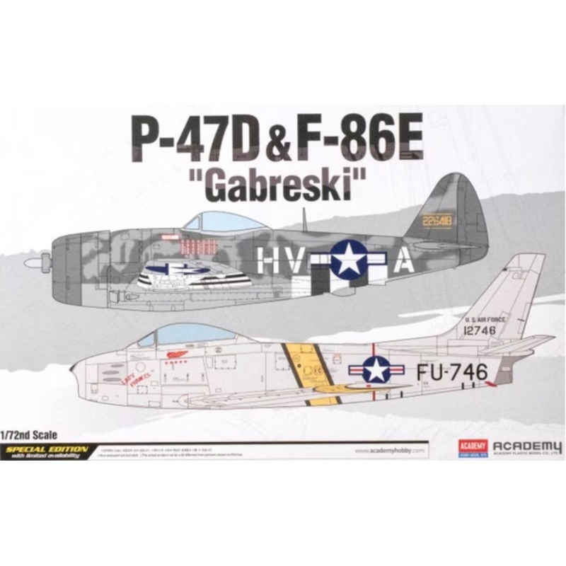 Academy – 1/72 P-47D & F-86E “Gabreski”