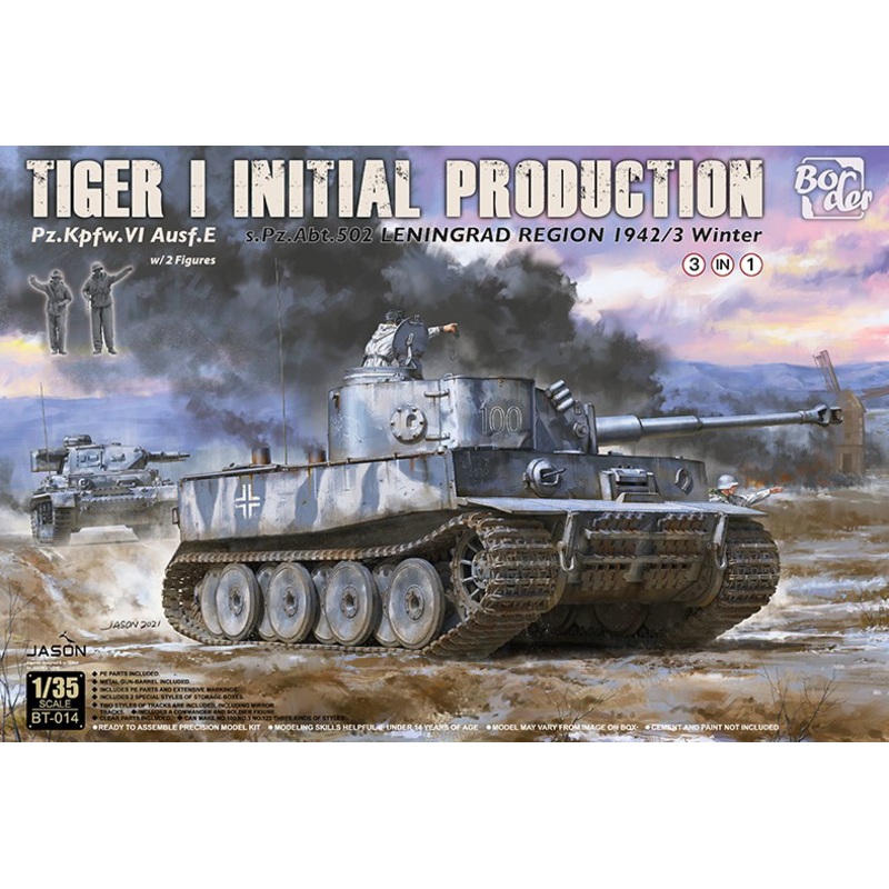 Border Model – 1/35 Tiger I Initial Production s.Pz.Abt.502 Leningrad Region 1942/43 Winter