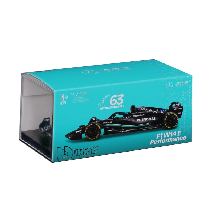 Burago – 1/43 Mercedes AMG F1 W14 2023 w/helmet/Case #63
