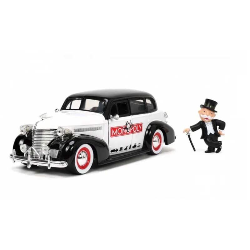 Jada – 1/24 Mr. Monopoly & Chevrolet Master DeLuxe 1939 (Hollywood Rides)
