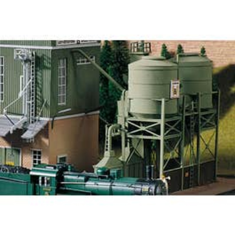 PIKO 61115 HO CLASSIC LINE BILLINGER'S CO-OP SILOS, BUILDING KIT
