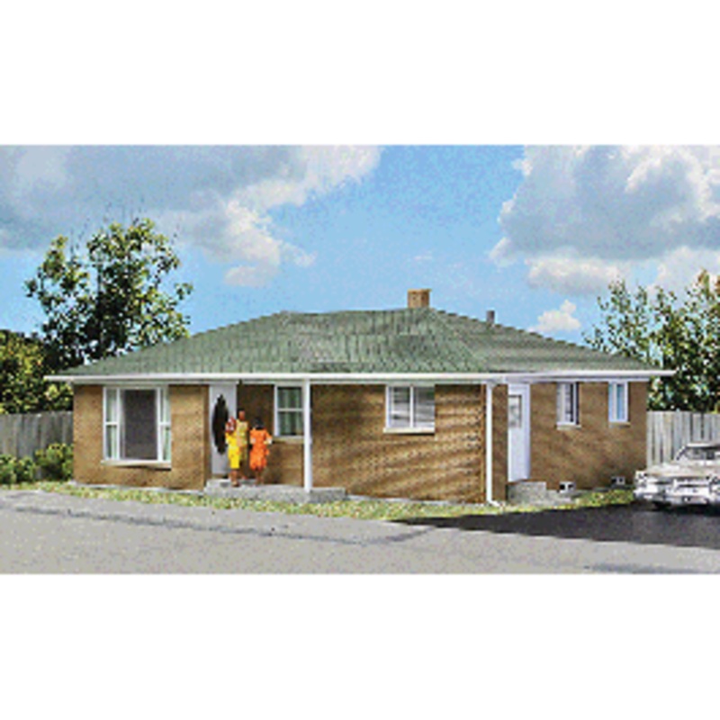 Walthers #933-3777 – Ranch Tract House — Kit