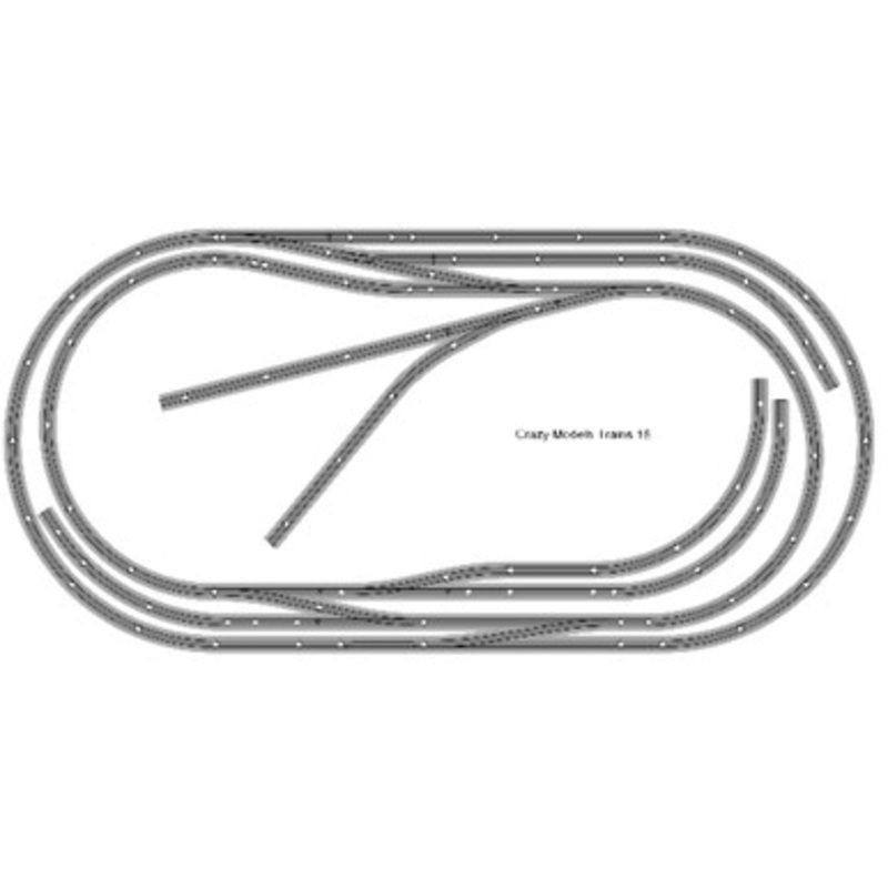 Bachmann E-Z Track Train Layout #015D Train Set HO Scale 4′ X 8′ DCC Switches