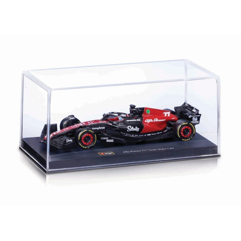 Burago – 1/43 Alfa Romeo F1 C43 w/ Helmet – Case (Asst)