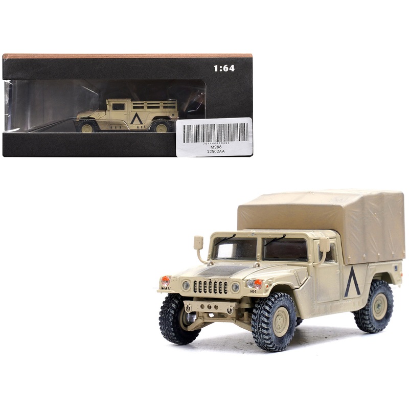 M998 HMMWV “1st Battalion 37th Armored Regiment 3rd Combat Brigade 1st Armored Division Gulf War Iraq” (1991) United States Army “Military Miniature” Series 1/64 Diecast Model by Panzerkampf