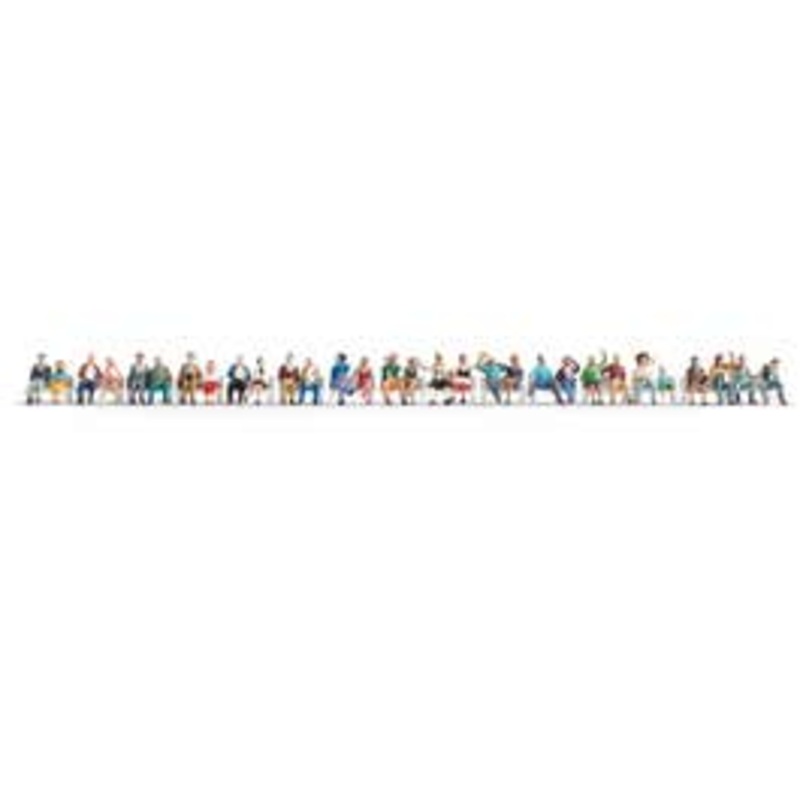 NOCH 16045  HO Sitting People Economy set (30 people without benches)