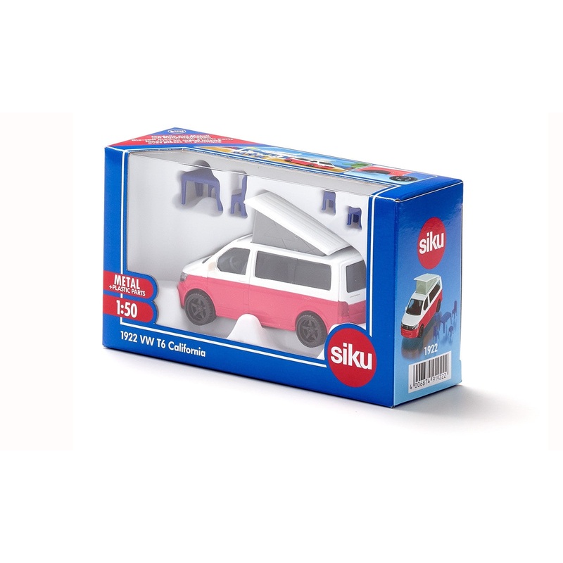 Siku – 1/50 VW T6 California w/ Movable Roof & Accessories (10cm Long)