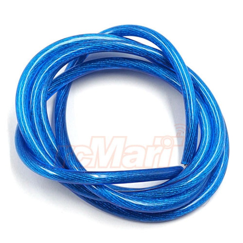 Yeah Racing – 12AWG Transparent Wire 1m Blue