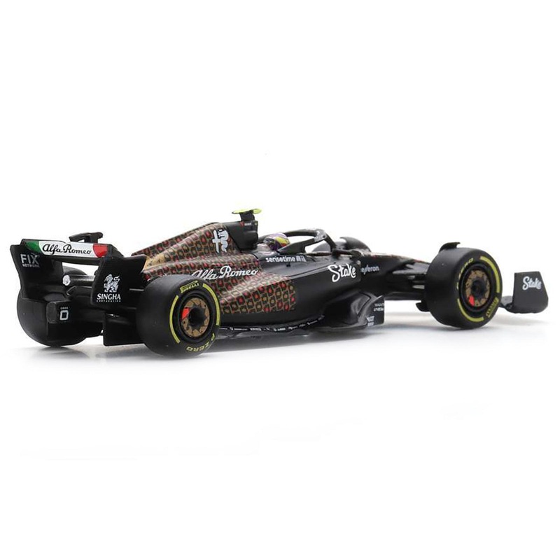 Alfa Romeo C43 #24 Zhou Guanyu “Team Stake” Formula One F1 “Las Vegas GP” (2023) 1/64 Diecast Model Car by Sparky