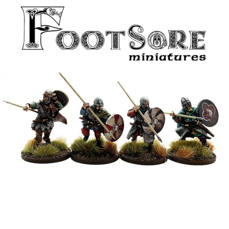 Footsore Miniatures – Huscarls with Spears One