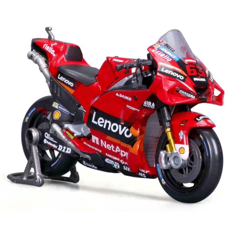 Maisto – 1/18 Ducati Lenovo (#63 F. Bagnaia ) MotoGP 2022