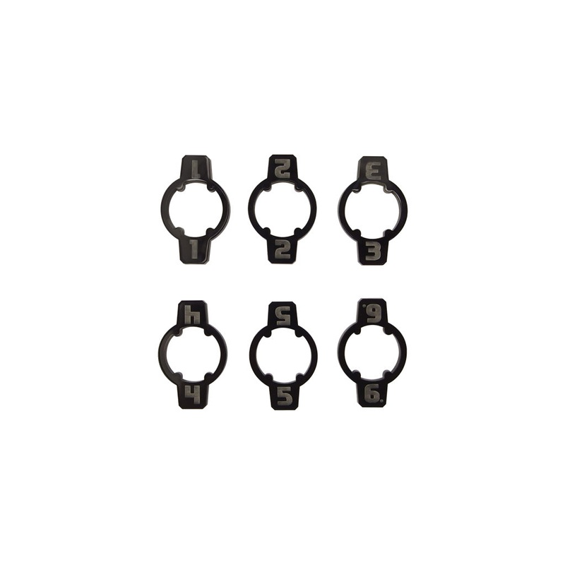 Micro Art Studio – Space Fighter ID Markers Medium/Large Black (6pc) P00261