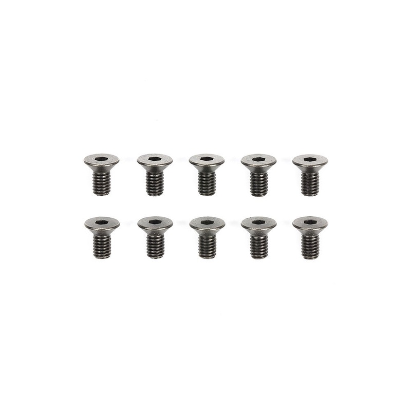 Tamiya – 3x6mm Steel Countersunk Hex Head Screws (10)