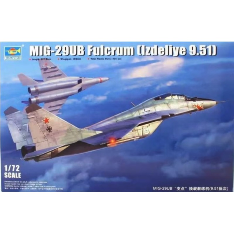 Trumpeter – 1/72 Mig-29UB Fulcrum (Izdeliye 9.51)