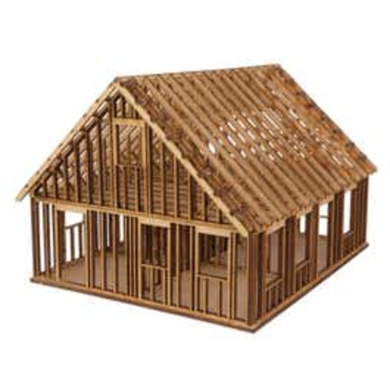 Walthers 933-4157 HO House Under Construction Kit