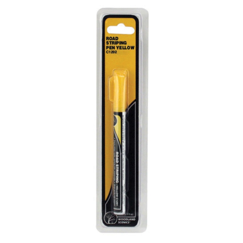 Woodland Scenics C1292, Road Striping Pen, Yellow, 3mL, 0.1 fl oz