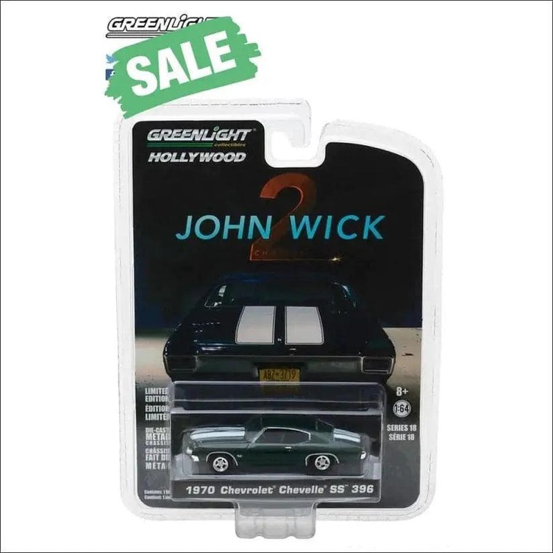 1970 Chevrolet Chevelle SS 396 Green -John Wick- (2014) Movie (CASE/6)