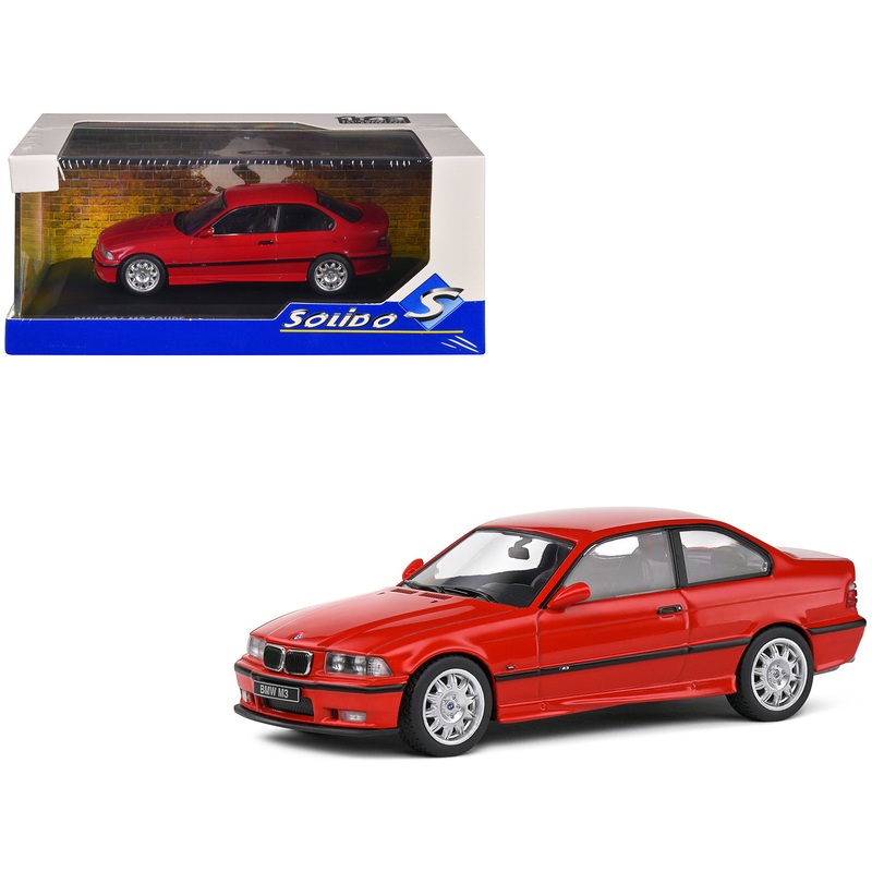 1999 BMW E36 M3 Coupe Brilliant Red 1/43 Diecast Model Car by Solido