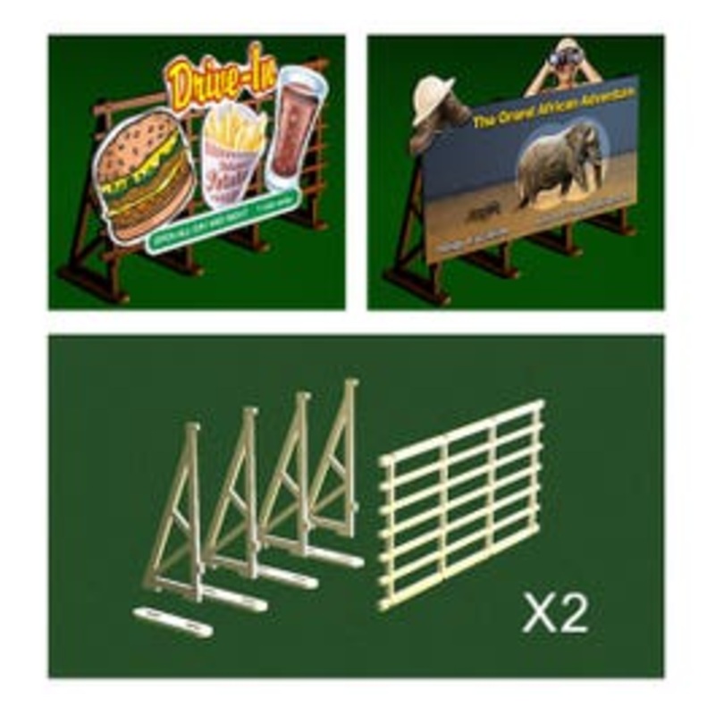 Bachmann #39111 O Billboard Kit (2 pk)