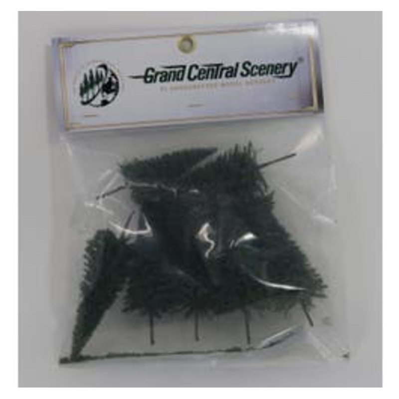 Grand Central Scenery T1  Medium Pine Trees 4″-5″ (10 pcs)