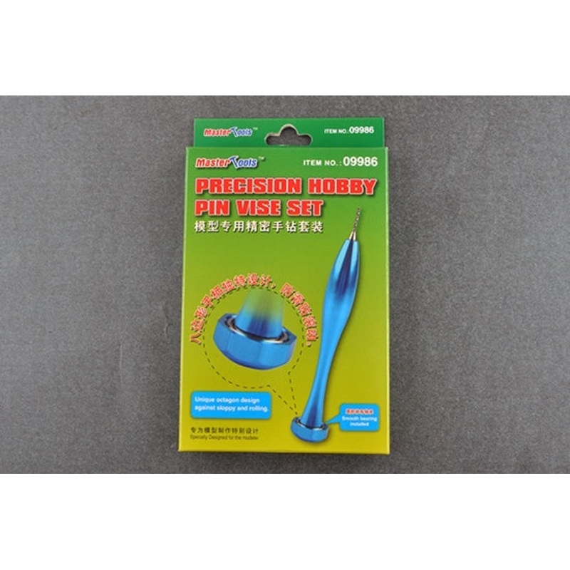 Master Tools – Precision Hobby Pin Vise Set(w/ 0.3-1.2mm Drill Bits)