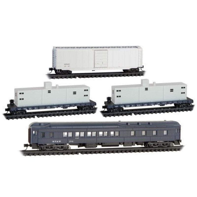 Micro-Trains Line 983 02 275 N, WP, Maintenance of Way, 4-Pack