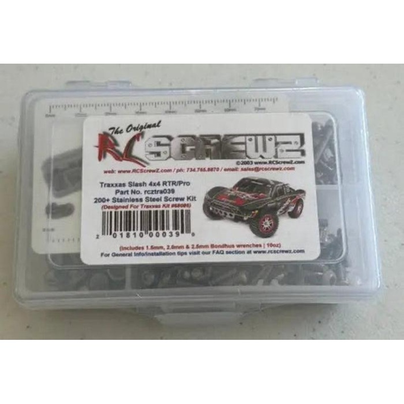 RCScrewZ  Slash 4×4. RTR / Pro Stainless Screw Kit