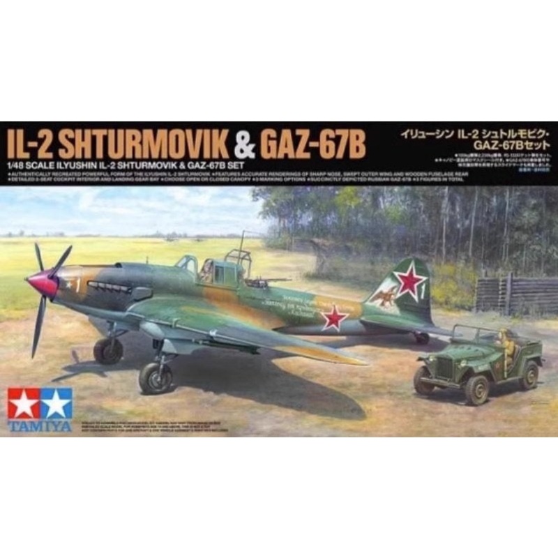 Tamiya – 1/48 Ilyushin IL-2 Shturmovik & GAZ-67B Set