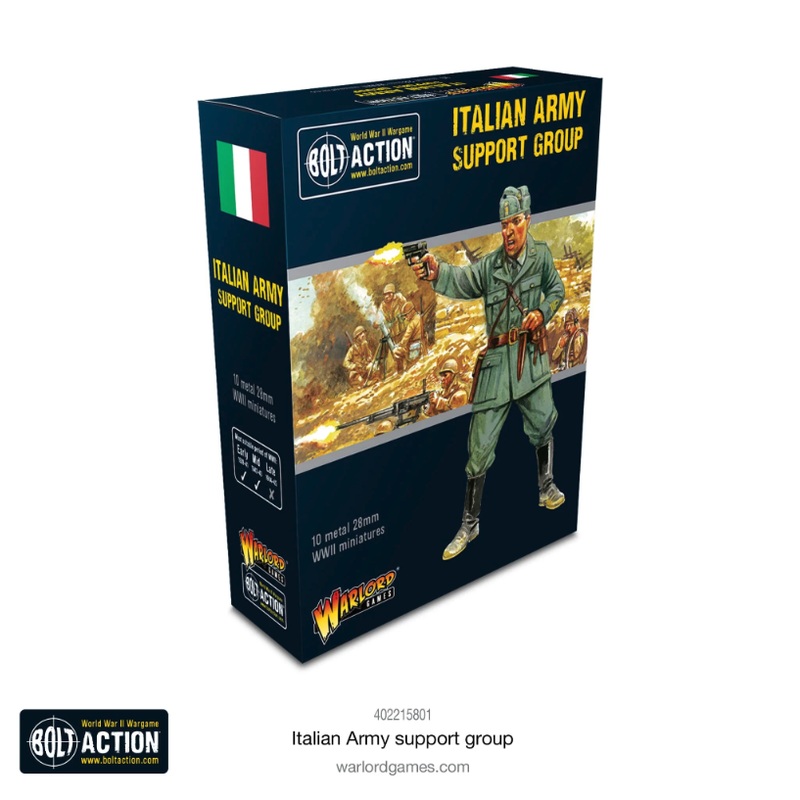Warlord – Bolt Action: Italian Army Support Group (Metal)