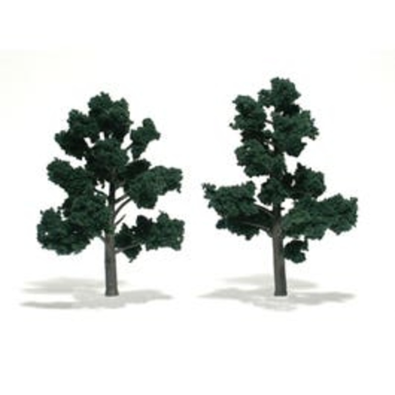 Woodland Scenics TR1514 2 Deciduous Trees (Dark Green)