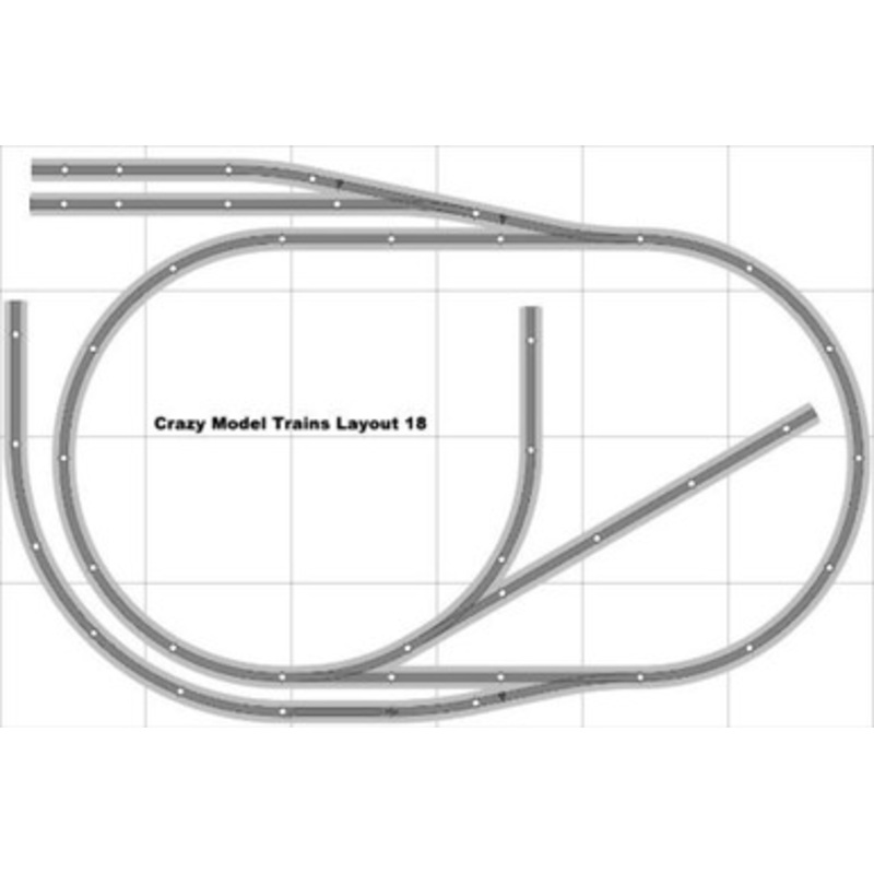 Bachmann E-Z Track Train Layout #018 Train Set HO Scale 4′ X 6′ Wire Switches