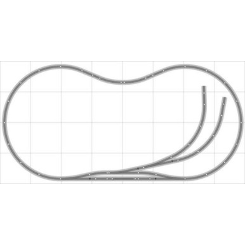 Bachmann E-Z Track Train Layout #026 Train Set HO Scale 4′ X 8′ Wire Switches