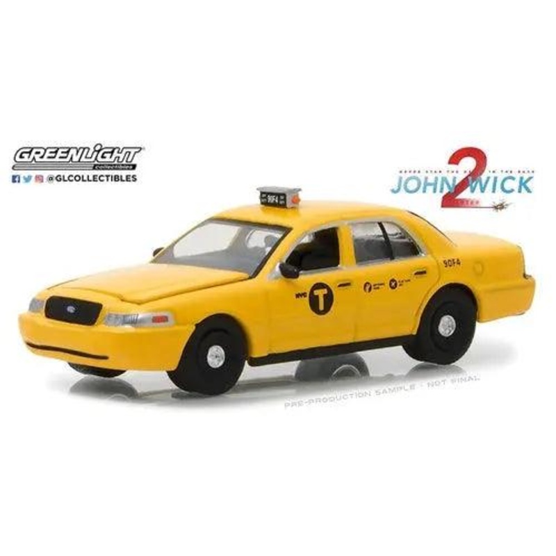 John Wick Chapter 2 Ford Crown Victoria New York City Taxi (2008, 1/64 scale die