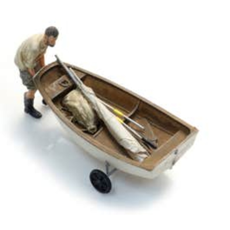 Artitec 387.582  HO Sailing boat Optimist + trailer + figure