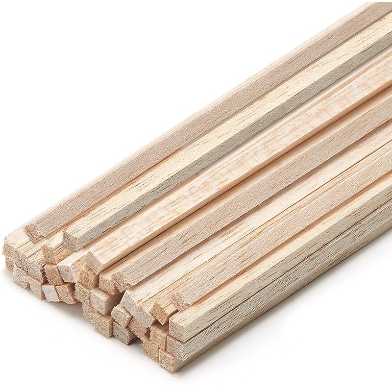 Balsa – Square 6.5mm x 6.5mm x 915mm (1/4) (Red)