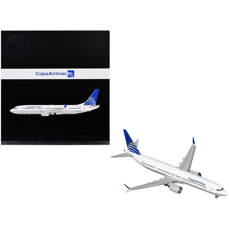 Boeing 737 MAX 9 Commercial Aircraft “Copa Airlines” (HP-9907CMP) White with Blue Tail “Gemini 200” Series 1/200 Diecast Model Airplane by GeminiJets
