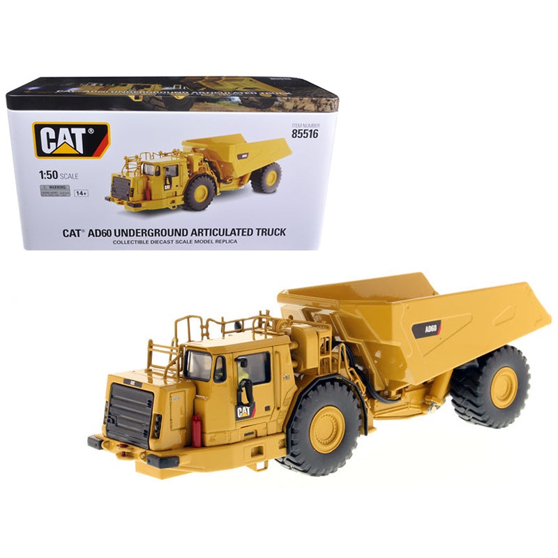 CAT Caterpillar AD60 Articulated Underground Truck with Operator “High Line Series” 1/50 Diecast Model by Diecast Masters