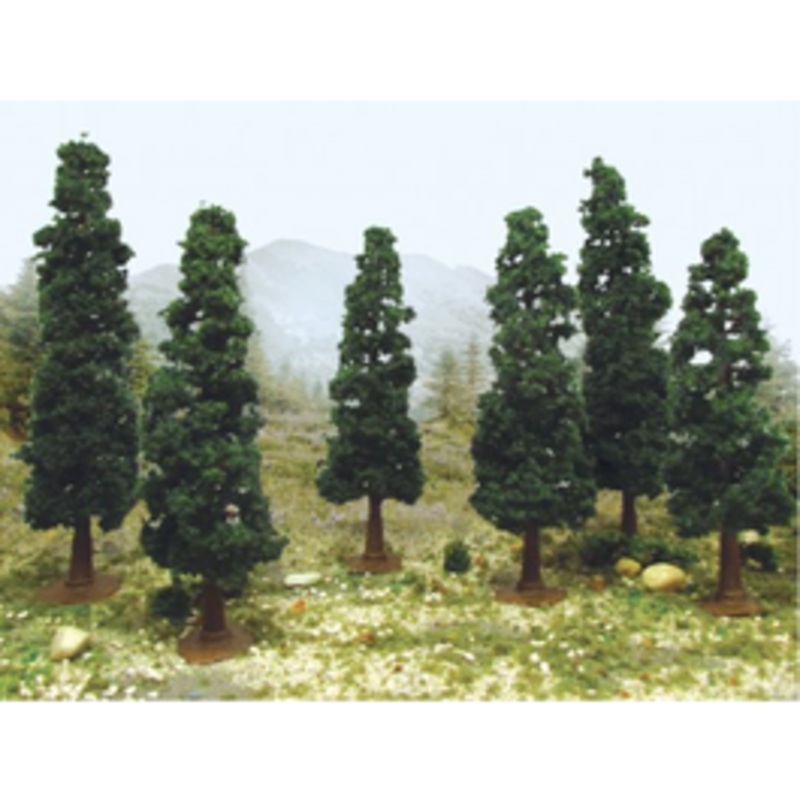 JTT 92134 HO Super Scenic Trees- Conifer 4″ – 4.5″ (8pcs)