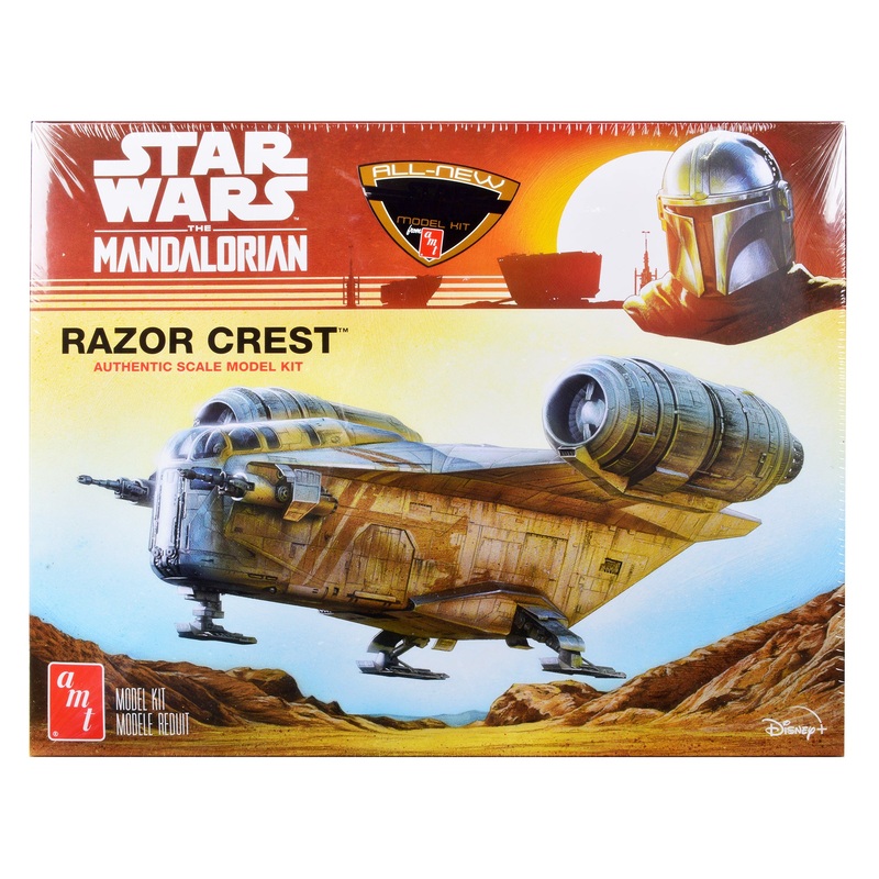 Skill 2 Model Kit Razor Crest Spaceship “Star Wars: The Mandalorian” 1/72 Scale Model by AMT