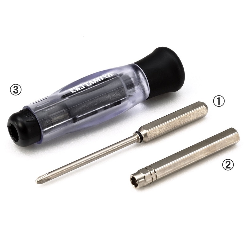 Tamiya – Mini 4WD (+) Screw & Nut Driver Set PRO