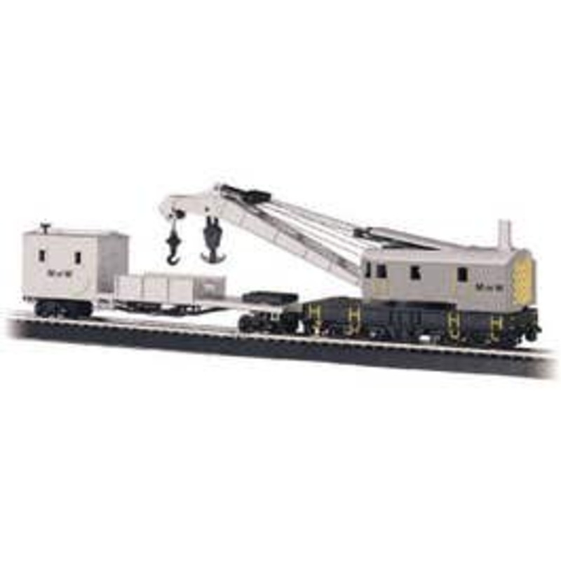 Bachmann #16138 250-Ton Steam Crane & Boom Tender-Maint of Way