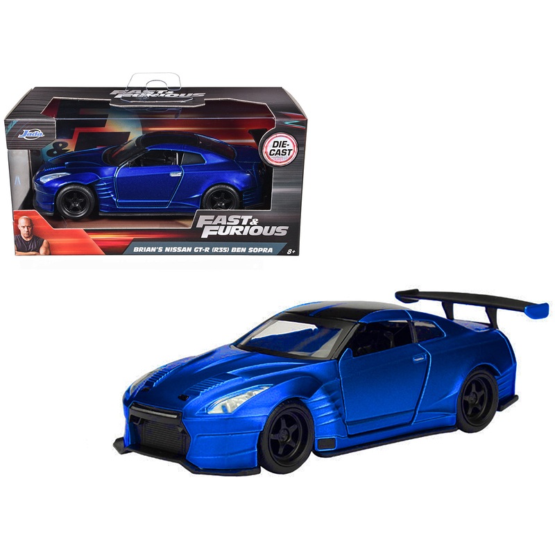 Brian’s 2009 Nissan GTR R35 Blue Ben Sopra “Fast & Furious” Movie 1/32 Diecast Model Car  by Jada