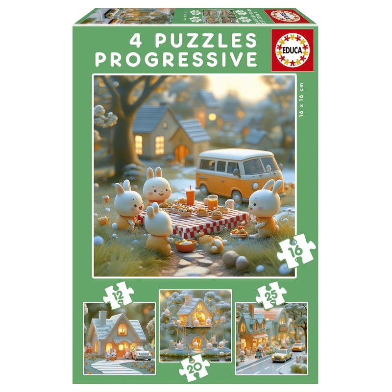 Educa – Bunny City (12-16-20-25pcs)