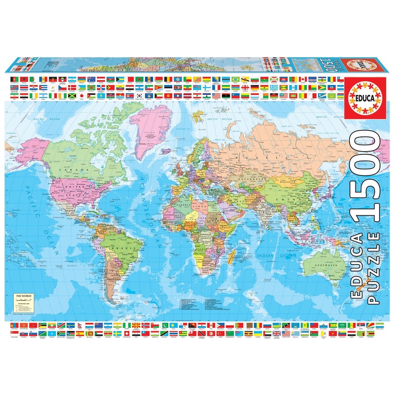 Educa – Political Worldmap (1500pc)