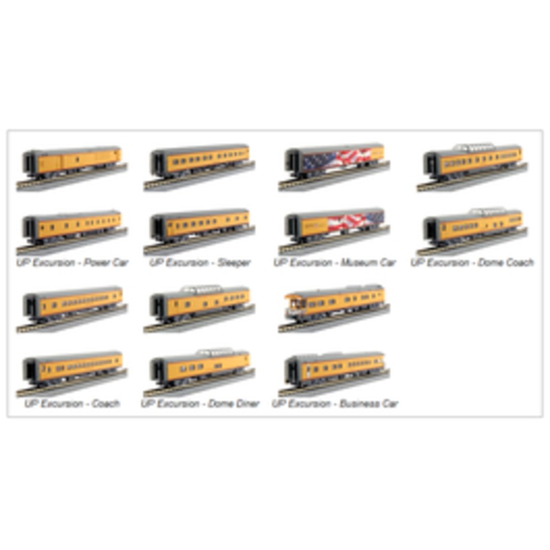 Kato #106-086 Union Pacific Excursion Train Seven Car Set